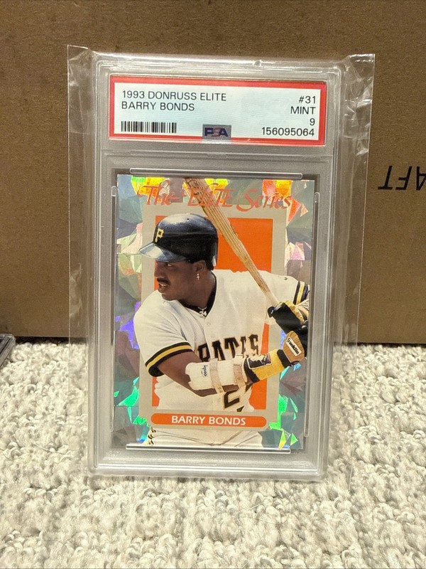 Barry Bonds 1993 Donruss The Elite Series SP PSA 9 Low Rare Population