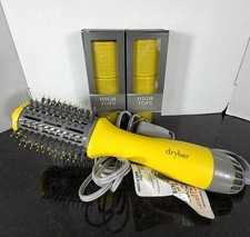 Drybar Double Shot Oval Blow Dryer Brush w/ 12 High Tops Rollers Tested Works