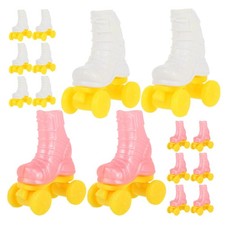  8 Pairs Scarpe Da Pattini Rotelle Roller Skate Pattinaggio Casa Delle Bambole