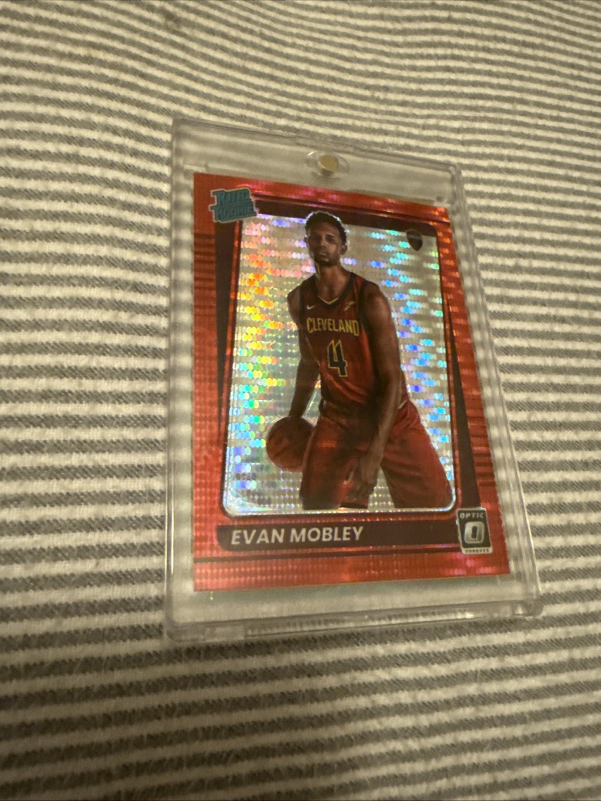 2021-22 Panini Donruss Optic - Rated Rookie Evan Mobley #175 Red Wave Prizm (RC)