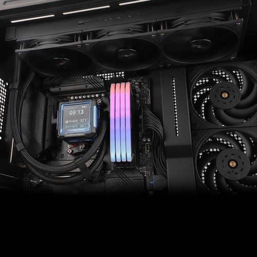 FW PRO 360 Noir-360mm AIO Refroidisseur de Liquide CPU 2.73 Pouces IPS Écran LCD... - Photo 6/6
