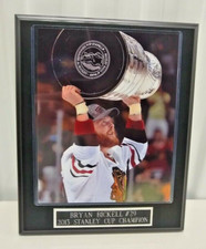 Bryan Bickell-Chicago Blackhawks-10 1/2 x 13 BLACK Plaque With 2013 Cup Photo