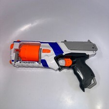 NERF N-Strike Elite Strongarm Dart Blaster White 6 Shot - Works Perfectly 