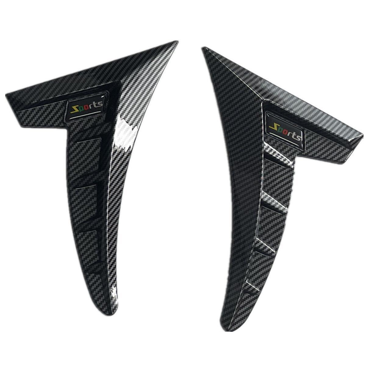 Car Side Air Vent Flow Fender Grill Intake Wing Cover Trim Emblem Sticker Sports