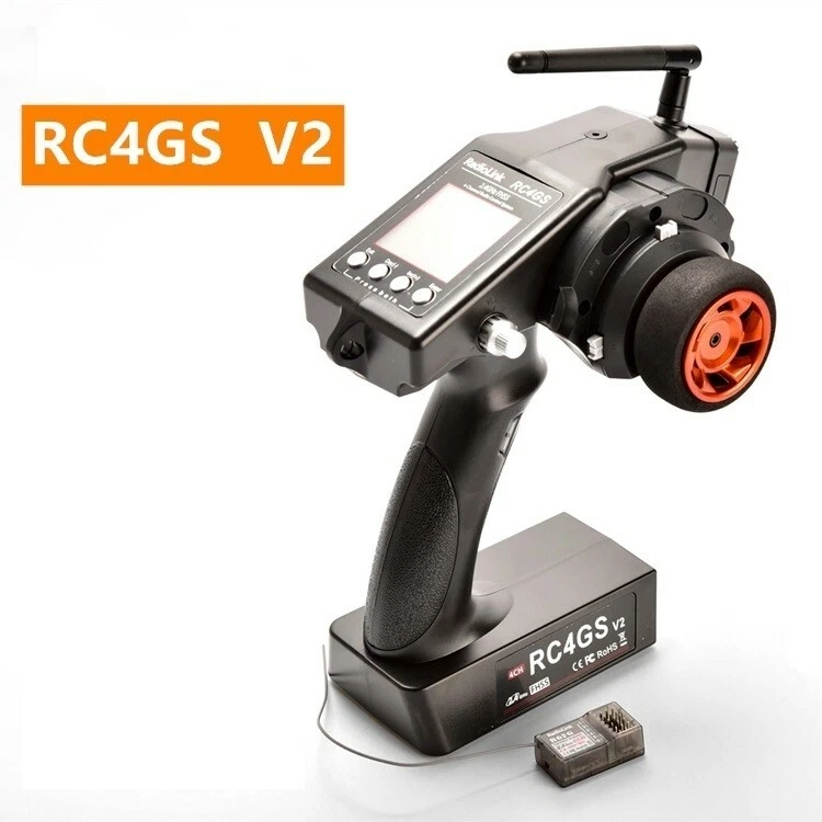 Radiocommande RC4GS V2 4-canaux avec recepteur R6FG gyro