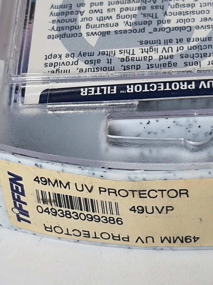 Tiffen 49mm UV Glass Lens Filter 49 mm Glass Safety Protector Protection E-49 US - Image 4 of 4