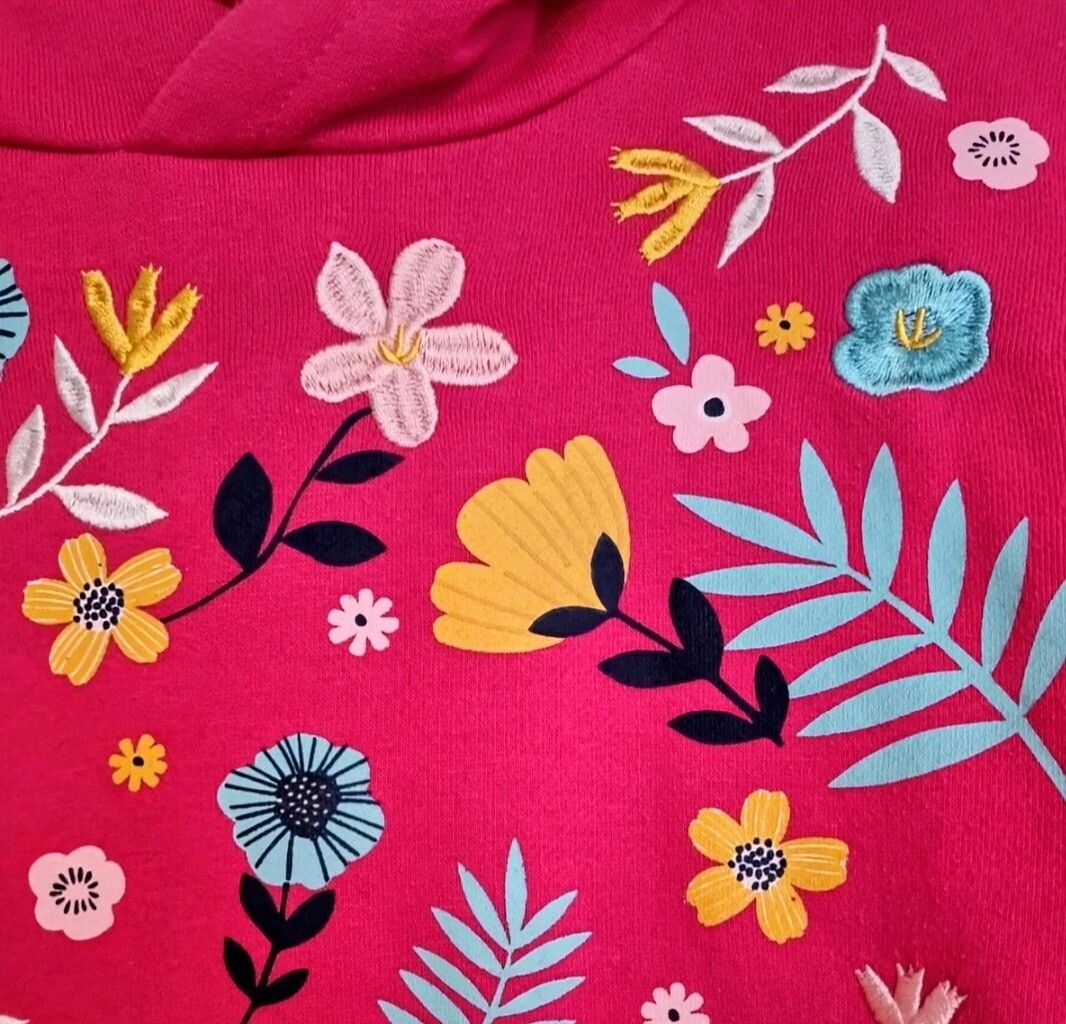 *BNWT* STUNNING - Mountain Warehouse Pink  Applique  Hoodie - Age 7-8 RRP £30 image 2