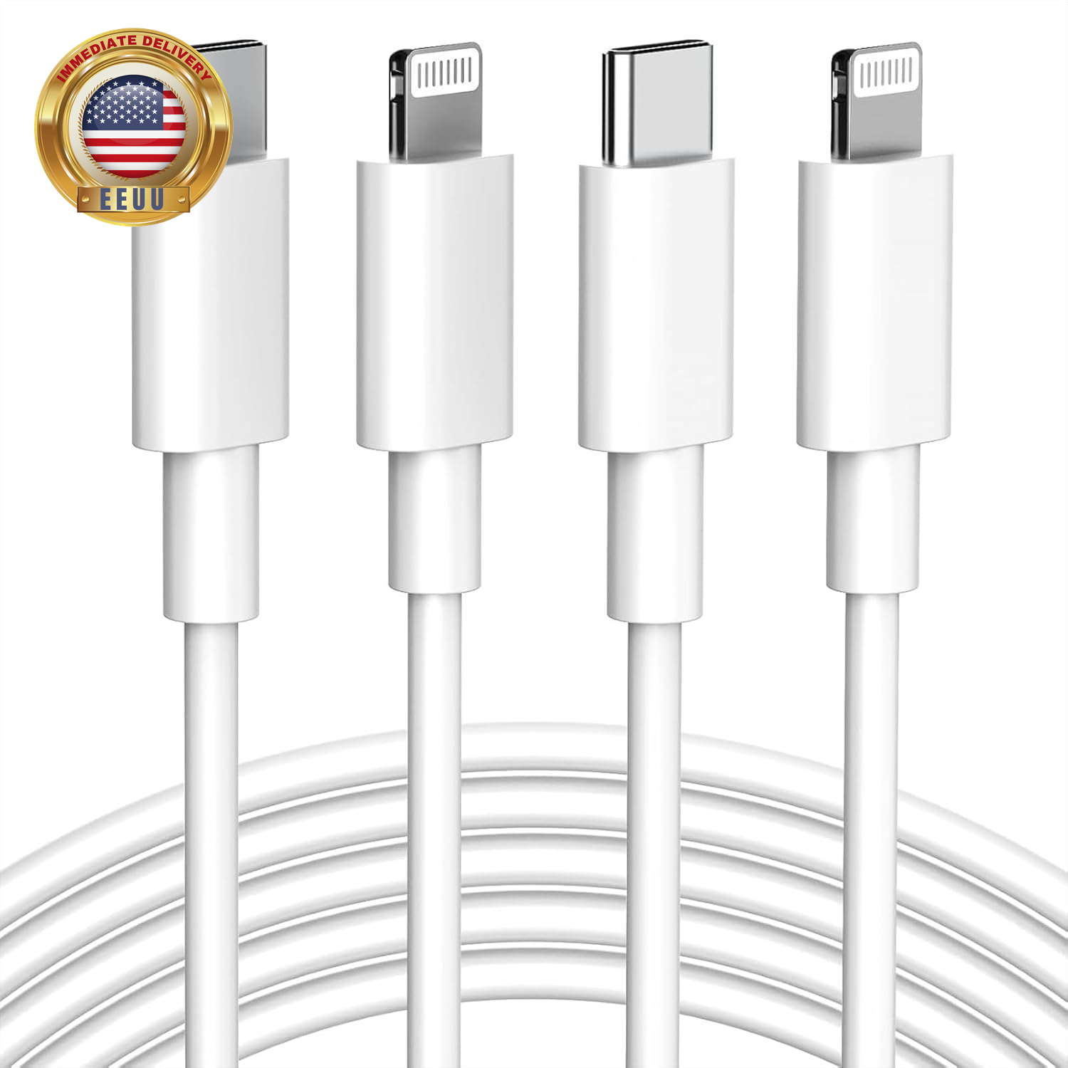 USB C to Lightning Cable 6Ft 2Pack Apple Mfi Certified Iphone Charger Fast Charg-image