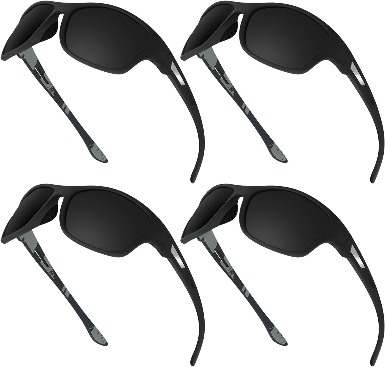 4 Pairs Men Polarized Sunglasses with UV Protection Driving Glasses Sports for S