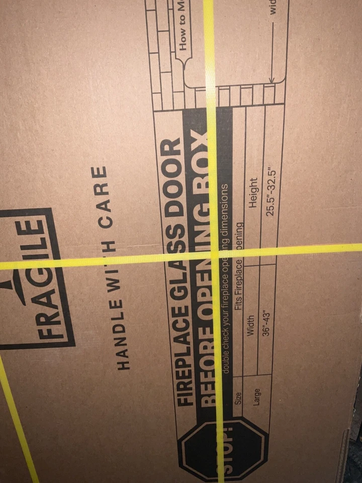 GRAN OFERTA 👍Puerta de cristal para chimenea Carlisle, mediana (CL-3002), negra Foto 3 de 4