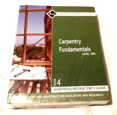 NEW Carpentry Fundamentals Instructors Guide, Level 1 + Job Sheet/Worksheet Pack