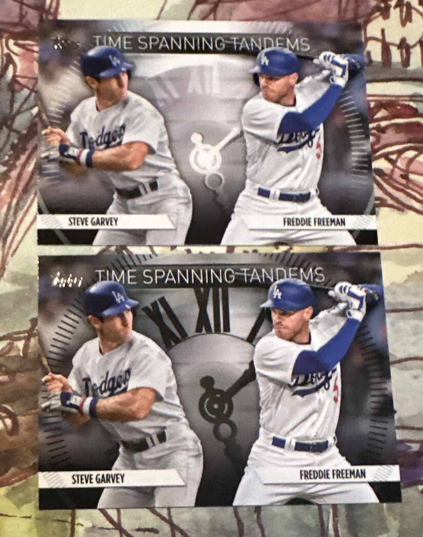 2023 FREEMAN/GARVEY TOPPS US TIME SPANNING TANDEMS; BLACK