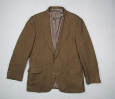 Vintage Banana Republic Jacket Mens 42 Brown 2 Button Wool Blazer Made in USA