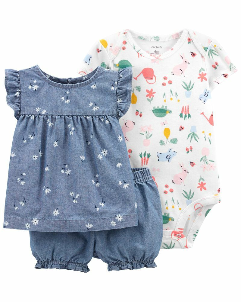 Oshkosh Carter Ropa Bebe Argentina Carters Oshkosh -3-Piece Floral