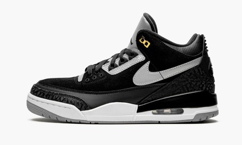 Nike Air Jordan 3 Retro Tinker SP 9 & 9.5UK Black Cement/ Black/ Grey/ White - Picture 3 of 24