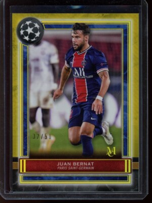 2020-21 Topps Museum Collection UCL Gold 32/50 Juan Bernat #52 - PSG