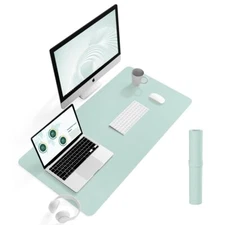 Non-Slip Leather Desk Pad L Size Waterproof Laptop Computer Desk Keyboard Mat...