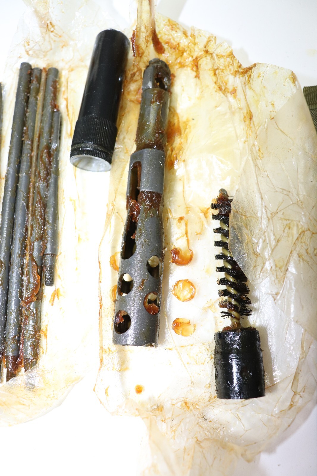 US OD nylon Rifle cleaning kit and pouch assorted contents E207 eBay