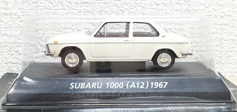 1/64 Konami 1967 SUBARU 1000 A12 WHITE diecast car model - Image 2 of 3