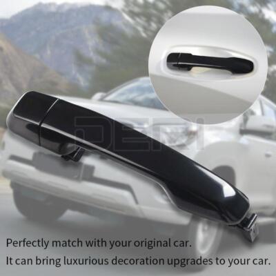 Poignée De Porte Extérieure Gauche Arrière Pour Toyota Prado Land Cruiser 2010-2017 - Noire Primaire