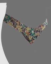  25 Hanky Panky Women Green Low Rise Floral Garden Lace Thong Panty Sz OS 2-12 