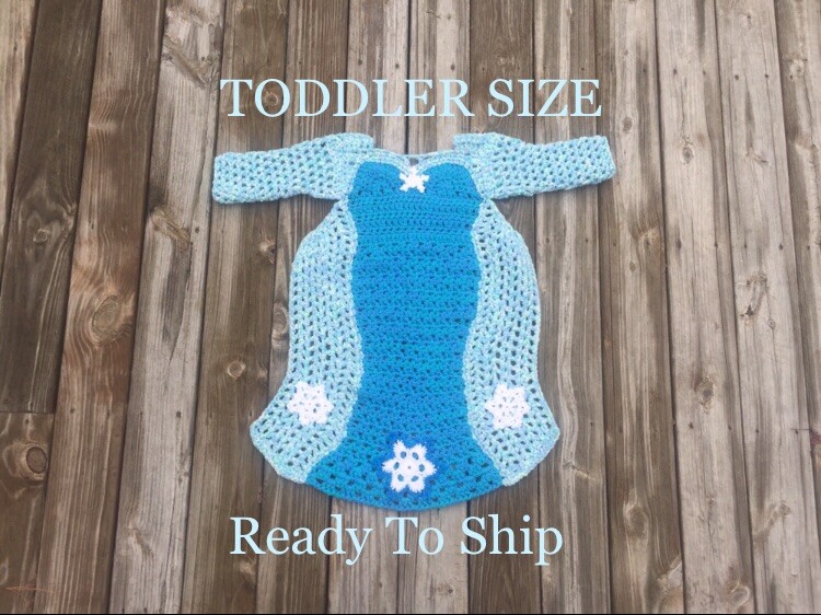 crochet elsa dress blanket Ice Princess Dress Crochet Blanket PATTERN Instructions PDF File