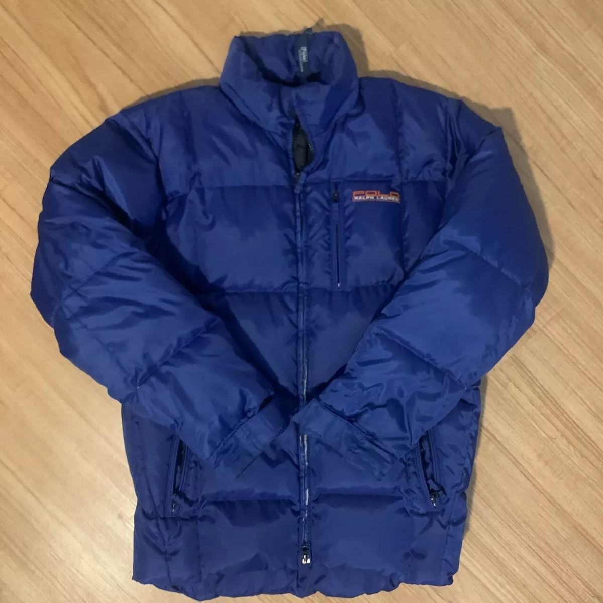 Ralph lauren blue puffer jacket store