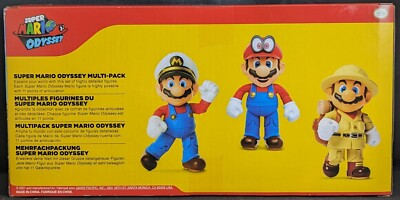 Nintendo SUPER Mario 406534 Super Mario Odyssey 3er Pack, 10 cm