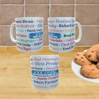 Personalisierte Simply The Best HUNK & YOUR NAME Herr Keramik Tee Kaffeetasse Tasse Geschenk