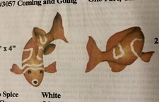 NEW FISH STENCIL -LA Stencilworks 3057 Clown Fish 5x4,2x4 / 2 fish wall decor