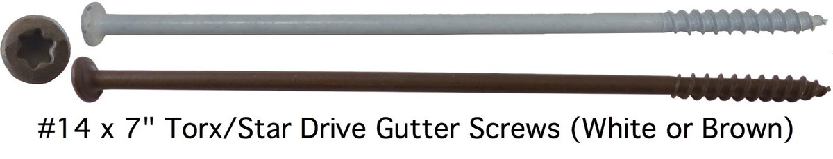 GUTTER SCREWS: 14 x 7