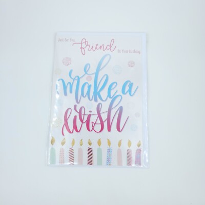 Nur für dich, Freund zum Geburtstag Make A Wish Grußkarte