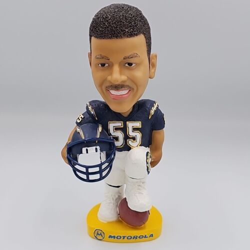 JUNIOR SEAU San Diego Chargers Bobblehead Rare Motorola Figure Jr. with Box