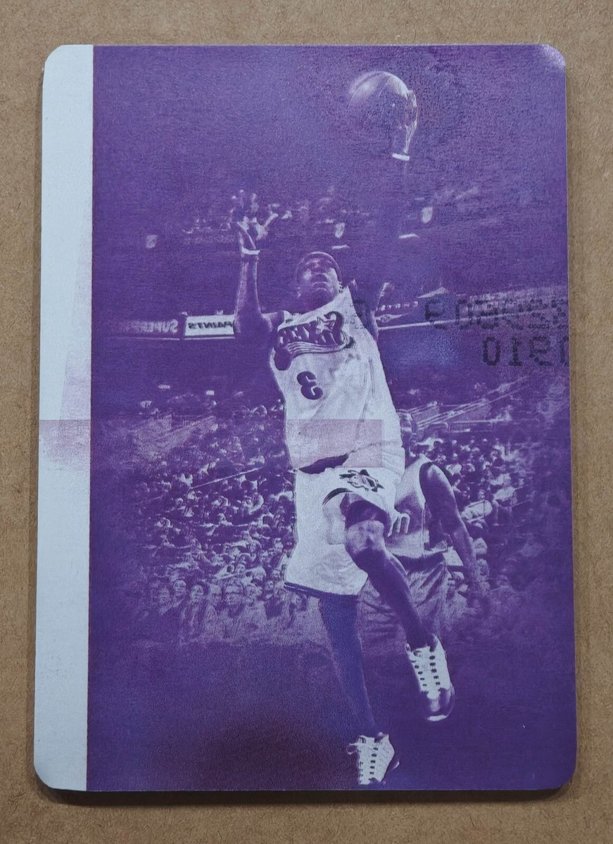 2021-22 NOIR SPOTLIGHT SIGNATURES PLATE 1/1 ALLEN IVERSON | eBay