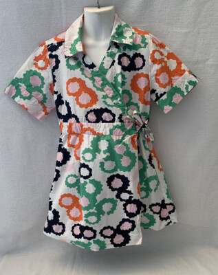 GAP Kids DVF Diane Von Furstenberg Wrap Dress Medium 8 Orange Green Pink Floral | eBay GAP Kids DVF Diane Von Furstenberg Wrap Dress Medium 8 Orange Green Pink Floral | eBay