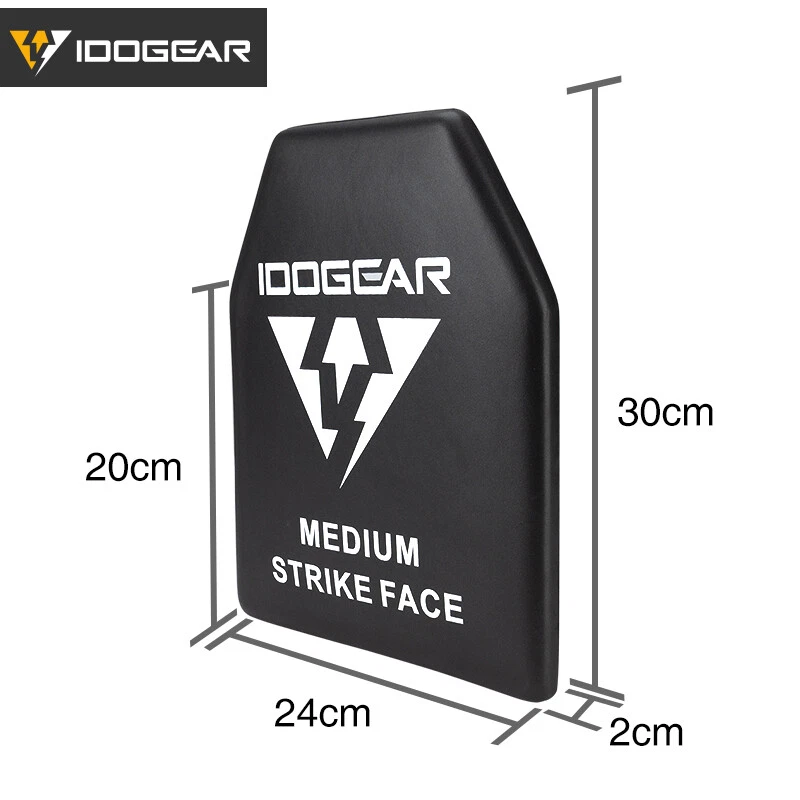 IDOGEAR Tactical Armor Plates Ballistic Shock Plate 9x12 Tactical Vest 2PCS Gear - Image 2 of 4