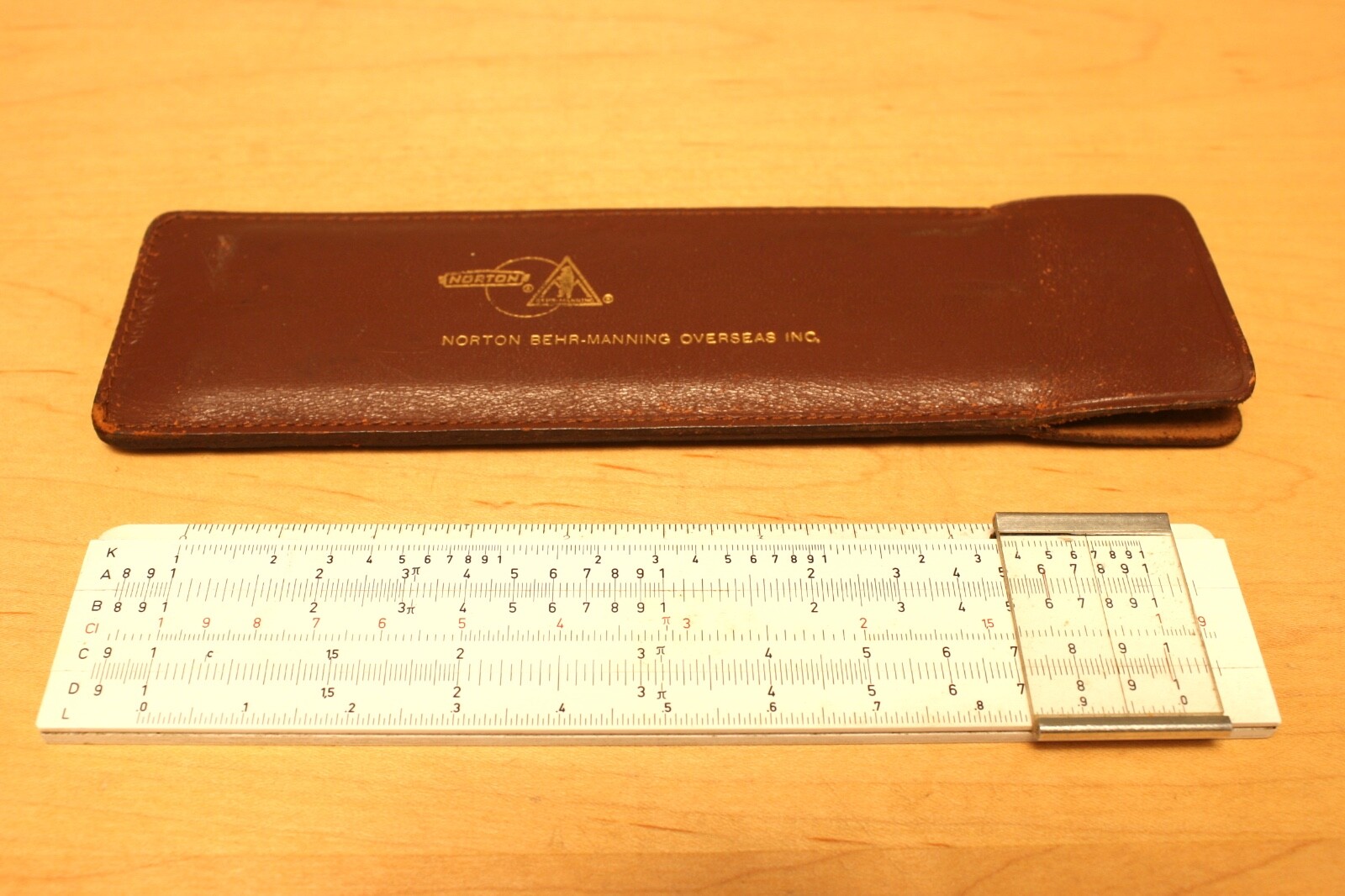 Rare Vintage 1960's Hoffman No.601 UTO Advertising Slide Rule, Norton Co.