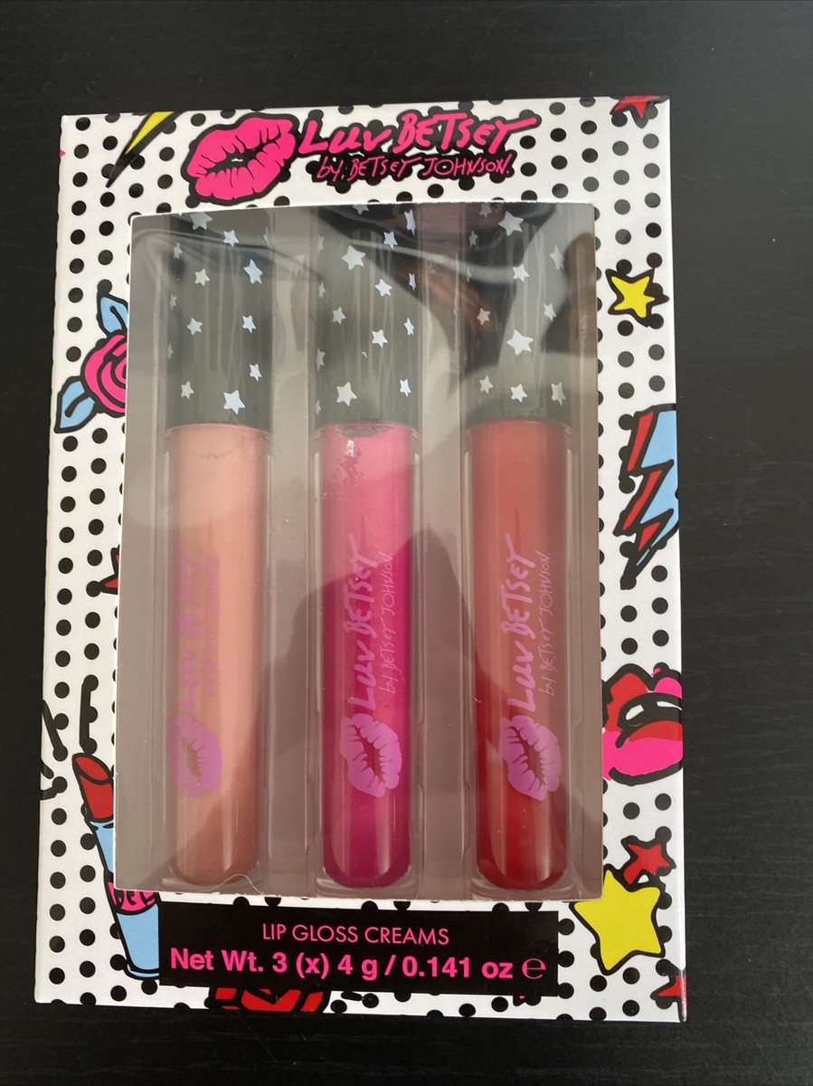 Luv Betesy by Betsey Johnson Lip Gloss Creams Piece Kit