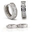 thumbnail 3 - 2Pcs Mens Women Crystal Stainless Steel Ear Hoop Stud Huggies Earrings Jewelry
