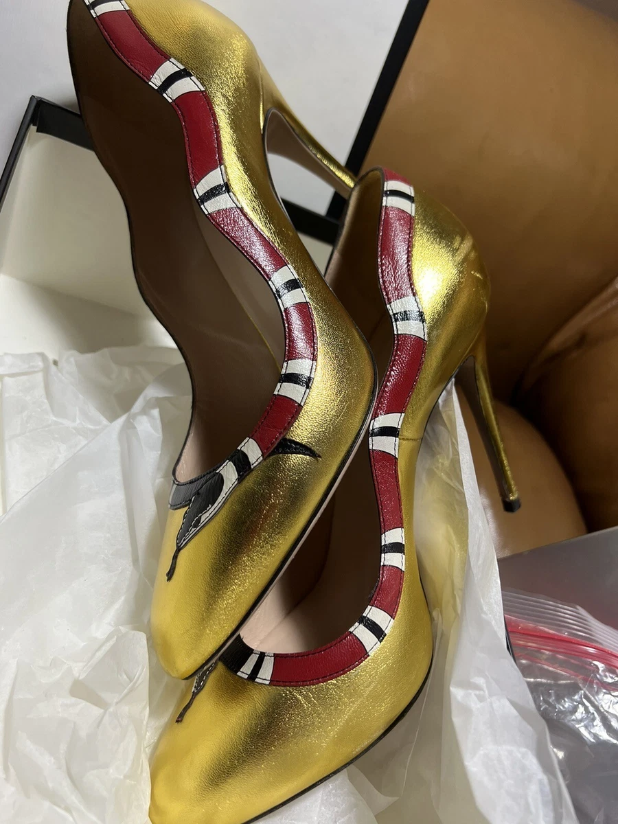Gucci coral hotsell snake shoes