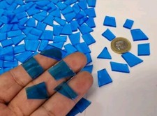 Turquoise Stained Glass Offcuts, 250 Pieces, 3mm thickness, Art And Craft, DIY.