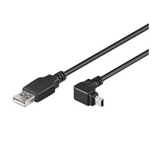 Manhattan Cavo USB 2.0 A maschio/mini B maschio 90° 1,8 mt Nero