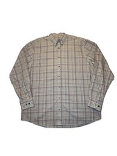 Eddie Bauer Men's Long Sleeve Button Down Shirt Relaxed Fit Cotton Size XL Tall