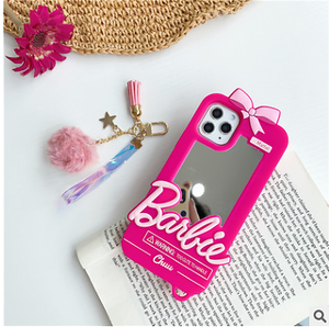 3D Lindo Laço Espelho Barbie Rosa Capa Protetora para Telefone macio para  iPhone 11 11Pro Pro Max | eBay