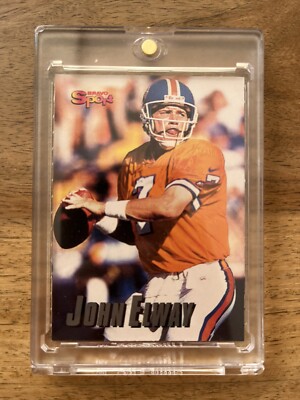 JOHN ELWAY DENVER BRONCOS NFL SUPER BOWL CARD FROM GERMANY 1998 BRAVO