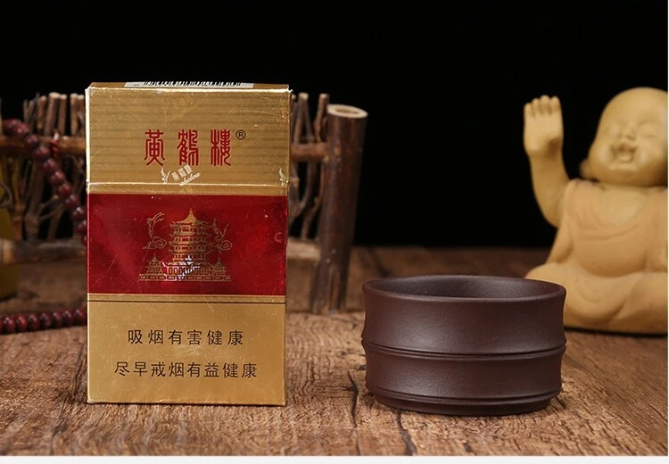 Lote de 2 tazas de té de kungfu de arcilla de grano púrpura Yixing Zisha real en venta Foto 4 de 4
