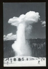 WESTERN AIR EXPRESS. Old Faithful Postcard. Airline Issue