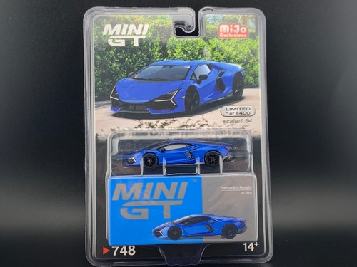 Mini GT Lamborghini Revuelto Blu Eleos #748 1/64