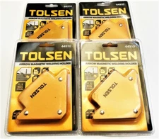 4 TOLSEN TOOLS 25LB ARROW WELDING MAGNET STEEL ANGLE HOLDER 25 LB STRENGTH 44910