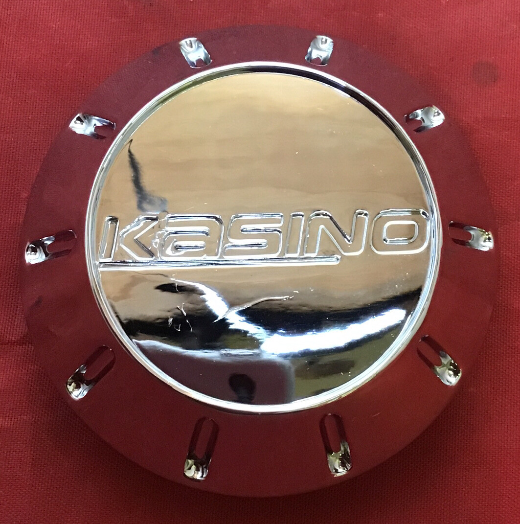 ONE NEW CHROME KASINO ALLOYS PD-CAP71-P1035 CUSTOM WHEELS RIM CENTER CAP 10926-image